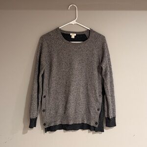 J. Crew Charcoal Knit Sweater